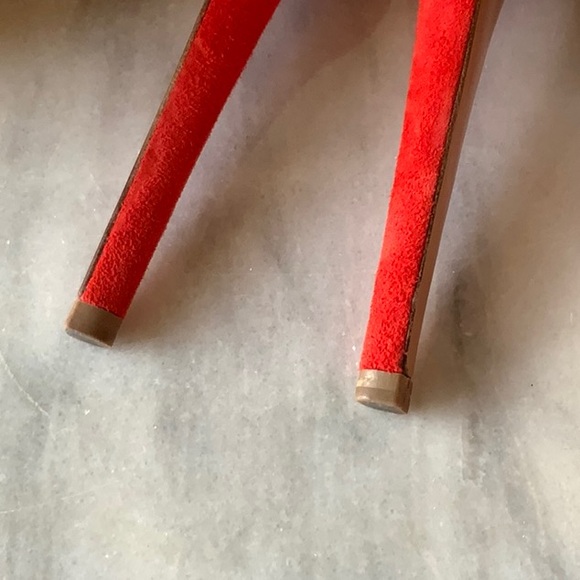 Prada Orange Suede Heels - Picture 11 of 12